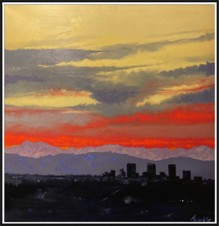 Denver Sunset
24 x 24 oil on canvas
$1000